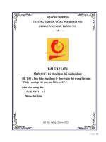 Tìm hiểu ứng dụng lý thuyết tập thô trong bài toán “Phân cụm tập kết quả tìm kiếm web”