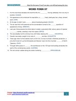 Bài tập word form 07