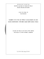 NGHIÊN CỨU ỨNG XỬ TĨNH VÀ DAO ĐỘNG TỰ DO DẦM COMPOSITE VỚI ĐIỀU KIỆN BIÊN KHÁC NHAU