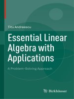 Linear algebra a problem solving approach