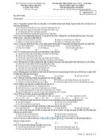 Đề thi thử Sinh THPT Chuyên Lương Thế Vinh – Đồng Nai lần 1 – 2018