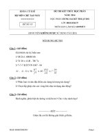 ĐỀ THI DUNG SAI KỸ THUẬT ĐO