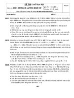 ĐỀ THI VÀ ĐÁP ÁN MÔN BIẾN ĐỔI NĂNG LƯỢNG ĐIỆN CƠ