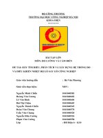 ĐỀ TÀI: HÃY TÌM HIỂU, PHÂN TÍCH VÀ XÂY DỰNG HỆ THỐNG ĐO VÀ ĐIỀU KHIỂN NHIỆT ĐỘ LÒ SẤY GỖ CÔNG NGHIỆP