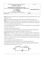 ĐỀ THI VÀ ĐÁP ÁN MÔN ỨNG DỤNG CÔNG NGHIỆP CỦA ĐIỆN NẶNG