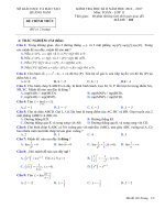 Đề Thi Và Đáp Án Toán 11 Học Kỳ 2 Sở Giáo Dục Quảng Nam Năm 20162017