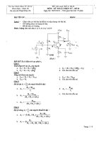 ĐỀ THI MÔN CHI KỸ THUẬT ĐIỆN TỬ