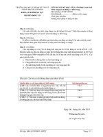 ĐỀ THI MÔN NGUYÊN LÝ ĐỘNG CƠ ĐỐT TRONG