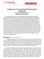 HƯỚNG DẪN THỰC HÀNH SIÊU ÂM TIM THAI NHI THEO ISUOG- BS Nguyễn Xuân Lan