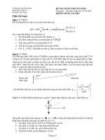 ĐỀ THI VÀ ĐÁP ÁN MÔN ANTEN TRUYÊN SÓNG