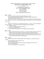 ĐỀ THI VÀ ĐÁP ÁN MÔN ĐIỀU HÒA KHÔNG KHÍ