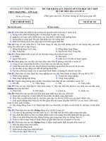 Đề thi thử Địa THPT Yên Lạc  Trần Phú – Vĩnh Phúc lần 3 – 2018