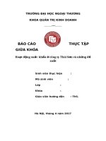 Hoạt động xuất  khẩu ở công ty thái sơn và những đề xuất