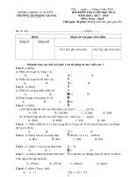 Đề thi học kì 2 môn toán lớp 4