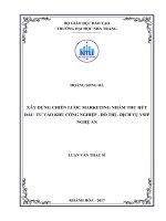 Xây dựng chiến lược marketing nhằm thu hút đầu tư vào khu công nghiệp, đô thị và dịch vụ VSIP nghệ an 