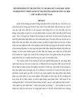 TIỂU LUẬN KINH tế CHÍNH TRỊ - mô HÌNH KINH tế THỊ TRƯỜNG tự DO HOA kỳ và bài học KINH NGHIỆM PHÁT TRIỂN KINH tế THị TRƯỜNG ĐỊNH HƯỚNG xã hội CHỦ NGHĨA ở VIỆT NAM