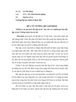 Đề thi môn Tư tưởng Hồ Chí Minh, Không có gì quý hơn độc lập tự do