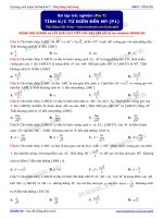 TRẮC NGHIỆM TÍNH KHOẢNG CÁCH TỪ ĐIỂM ĐẾN MP (P1)