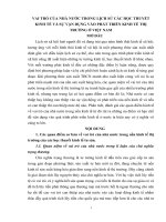 TIỂU LUẬN KINH tế CHÍNH TRỊ   VAI TRÒ của NHÀ nước TRONG LỊCH sử các học THUYẾT KINH tế và sự vận DỤNG vào PHÁT TRIỂN KINH tế THỊ TRƯỜNG ở VIỆT NAM
