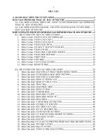 Đề cơ ôn thi tuyển sinh trình độ Thạc sĩ  bác sĩ nội trú