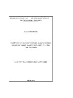 Nghiên cứu xây dựng cơ sở dữ liệu đa dạng sinh học loài bò sát tại khu bảo tồn thiên nhiên Pù Luông, tỉnh Thanh Hóa (Luận văn thạc sĩ)