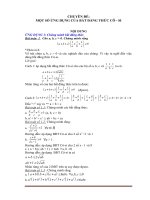 Một số ứng dụng của bất đẳng thức Côsi