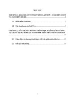 BAI TAP LON DKSXTHMT THIẾT KẾ CHƯƠNG TRÌNH ĐỌC 8 KÊNH VÀO TƯƠNG TỰ (AI) SỬ DỤNG MODULE NI USB 6008 VÀ PHẦN MỀM LABVIEW