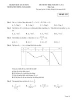 Đề thi thử môn Toán trường Phổ Thông Năng Khiếu – TP Hồ Chí Minh lần 2 – 2018