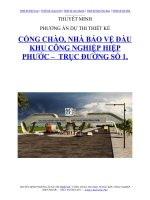 Thuyet minh phuong an thiet ke cong chao hiêp phuoc  cong ty kien trúc phố