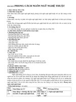 PHONG CÁCH NGÔN NGỮ NGHỆ THUẬT