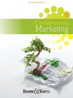 Contemporary marketing 15e by kurtz