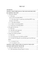 Luận văn tốt nghiệp: Giải pháp  hoàn thiện quản lý thu ngân sách nhà nước qua Kho bạc nhà nước Thanh Trì