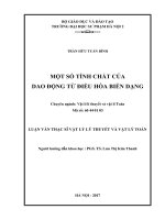Một số tính chất của dao động tử điều hòa biến dạng 