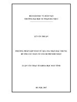 Phương pháp gộp toán tử qua ma trận đặc trưng để tìm cây toán tử có chi phí nhỏ nhấ