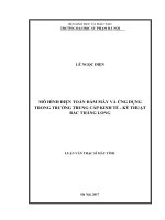 Mô hình điện toán đám mây và ứng dụng trong trường trung cấp kinh tế   kĩ thuật bắc thăng long