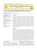 Các yếu tố tác động đến việc lựa chọn trường đại học