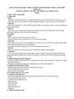 CHUYÊN đề dạy học THEO CHỦ đề TÍCH hợp KIẾN THỨC LIÊN môn