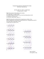 ĐỀ THI GIỮA KÌ CẤU TRÚC VẢI DỆT KIM