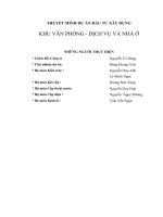 THUYẾT MINH dự án đầu tư xây dựng khu văn phòng dịch vụ  và nhà ở (Tòa nhà VINACONEX khu đô thi Trung Hòa Nhân Chính  Thanh Xuân  Hà Nội)