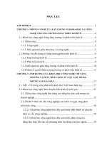 Khóa luận tốt nghiệp: Vai trò khoa học công nghệ với tăng trưởng và phát triển kinh tế ở Việt Nam