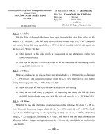 ĐỀ KIỂM TRA  TRUYỀN NHIỆT LỚP VIỆT PHÁP