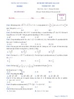 Đề thi thử Toán 11 THPTQG 2018 trường Yên Phong 1 – Bắc Ninh lần 2