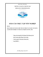 HOẠT ĐỘNG bán HÀNG đối với sản PHẨM vật LIỆU xây DỰNG tại DOANH NGHIỆP SX TMDỊCH vụ DƯƠNG ANH 