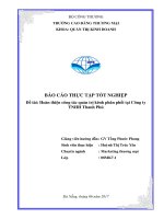 HOÀN THIỆN CÔNG tác QUẢN TRỊ KÊNH PHÂN PHỐI tại CÔNG TY TNHH THANH PHÚ