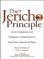 John wiley  sons the jericho principle how companies use strategic collaboration to find new sources of value 