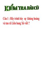 Bài 3. Quá trình phát triển của phong trào giải phóng dân tộc và sự tan rã của hệ thống thuộc địa