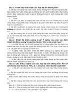 Câu hỏi ôn tập quản lý tồn trữ thuốc