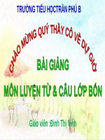 Luyện từ và câu lớp 4 Tuan 27 cau khien
