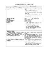 GIAO AN vào BUONG GIÁO ÁN BÀI DẠY KỸ NĂNG NGHỀ