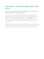 Tài liệu Học Android – Lập trình ứng dụng di động trong 42 giờ